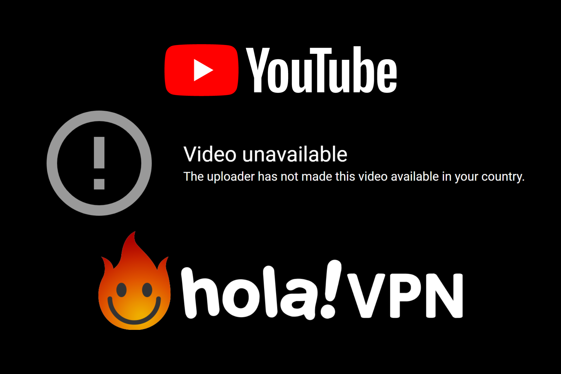 Hola VPN not working with YouTube