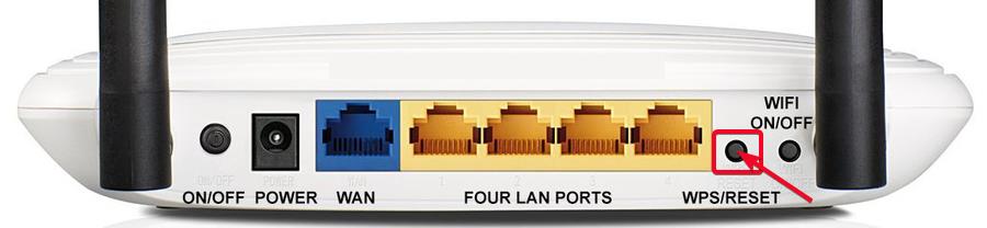 Hard reset tp link router