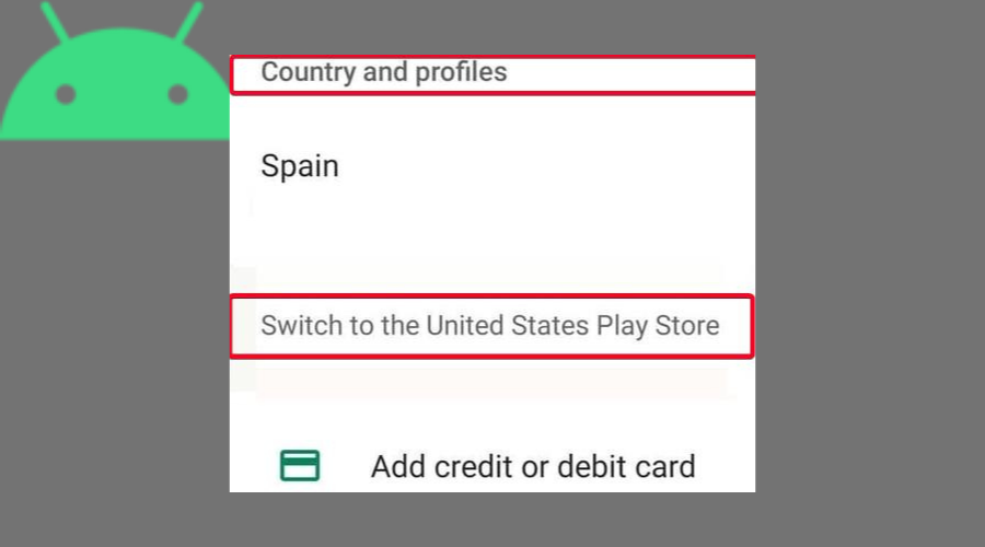 Play Store country and profiles