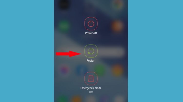 Android shows restart phone