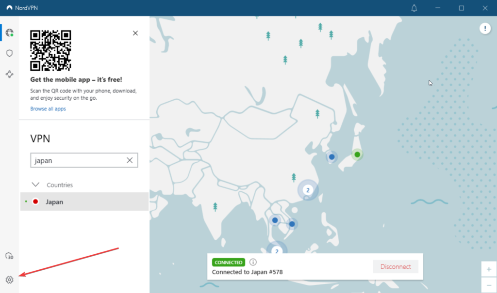 nordvpn settings