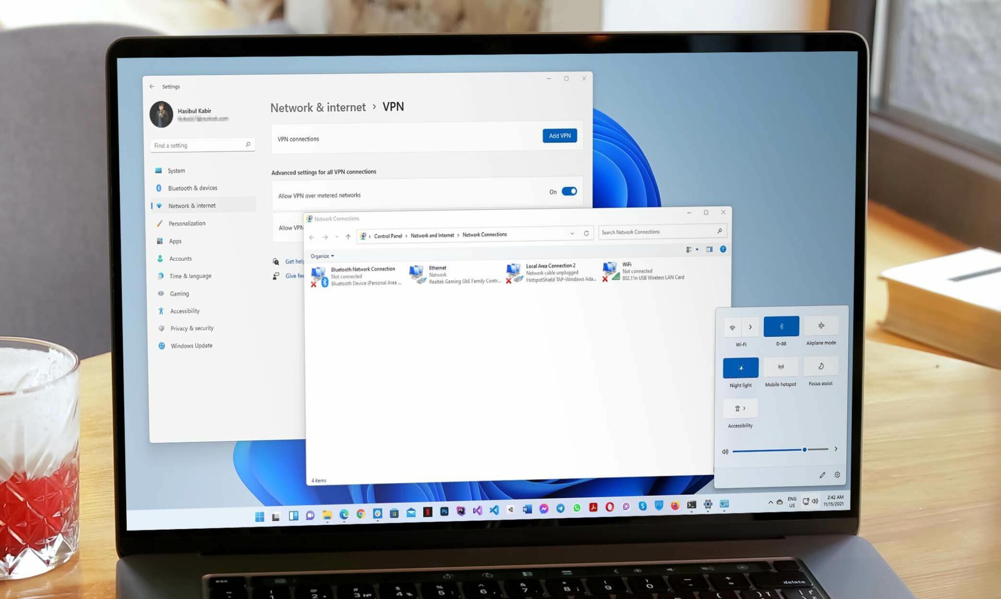 vpn not showing up in network connections windows 10