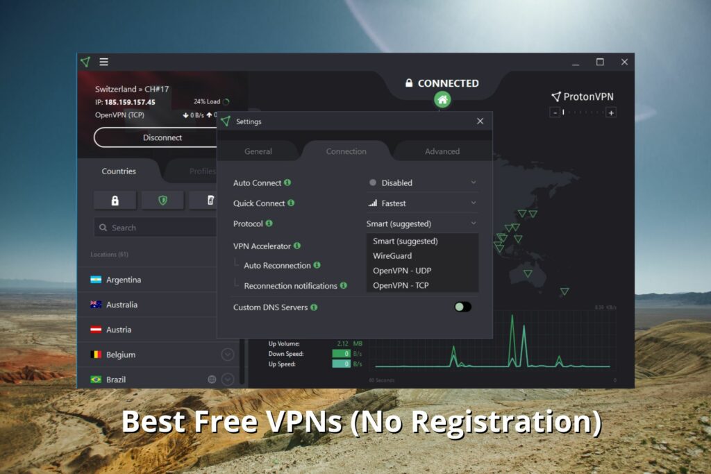 Best Free VPN Without Registration and Login
