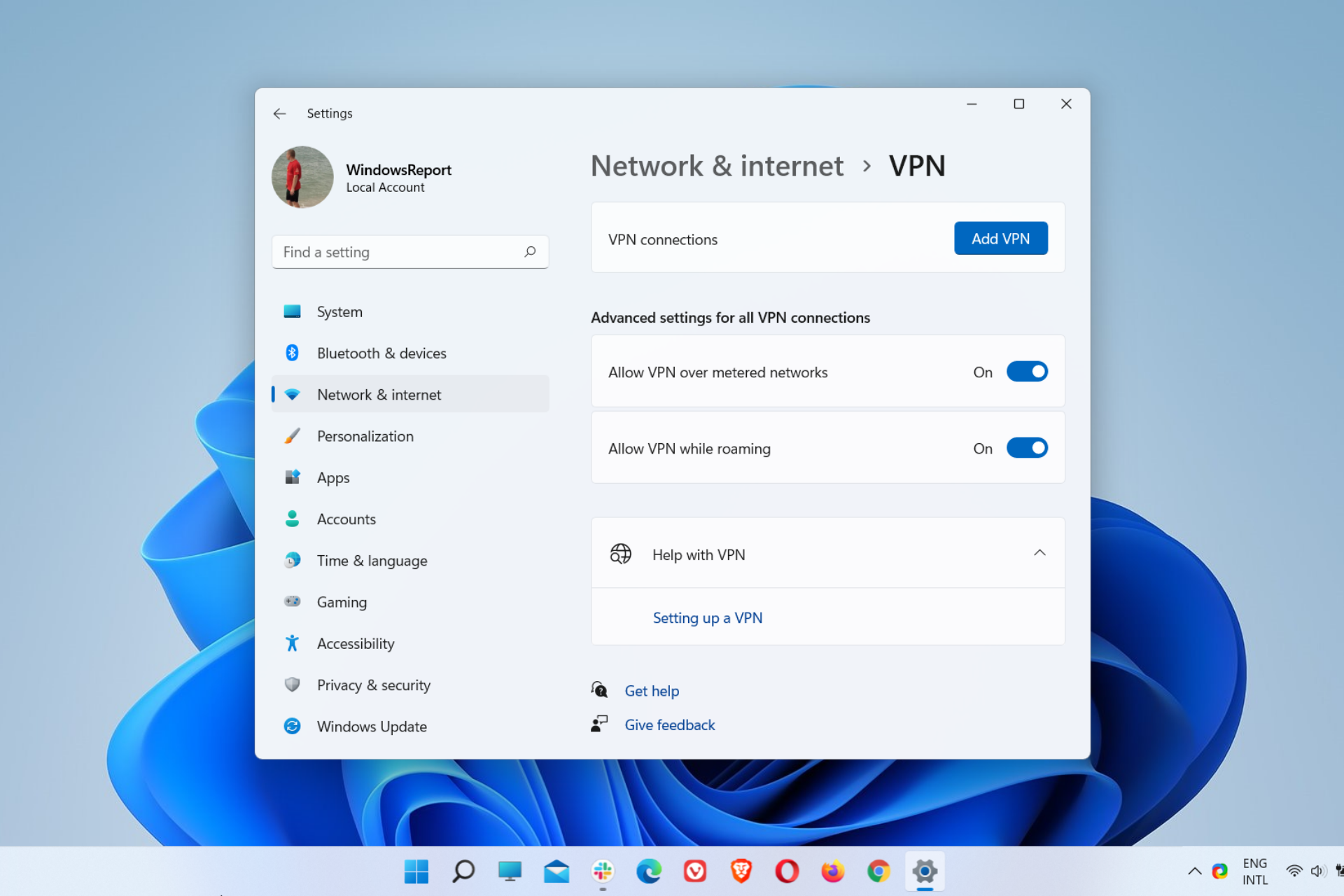 Windows 11 VPN Sunucusu Yerleşik VPN