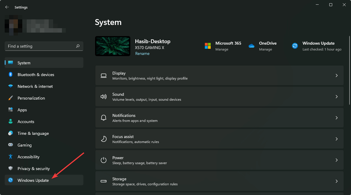 Going Windows Update Windows 11 settings