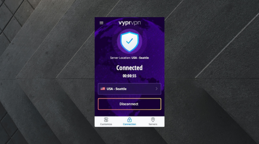 vyprvpn user interface