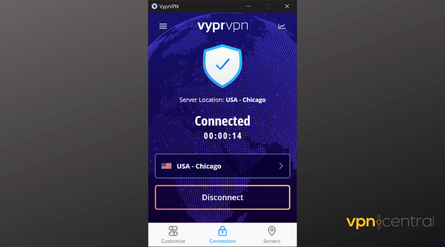 vyprvpn user interface