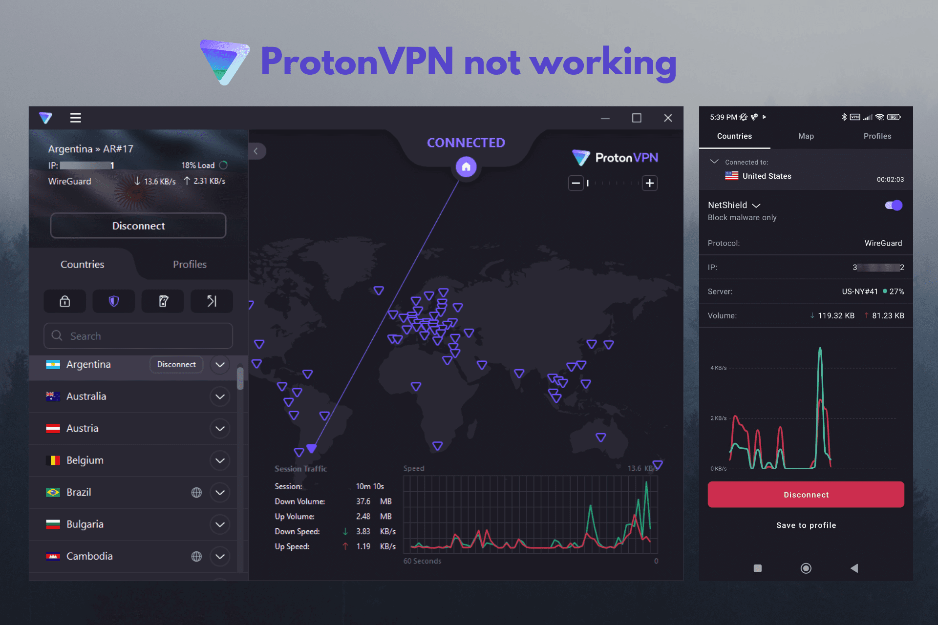 Correction de ProtonVPN ne fonctionne pas