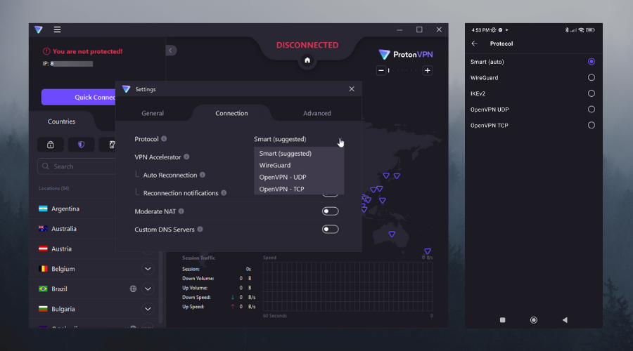 Protocoles protonvpn