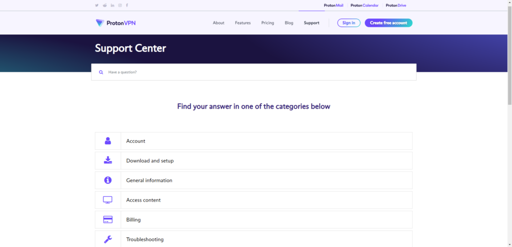 Protonvpn ग्राहक सहायता सहायता केंद्र