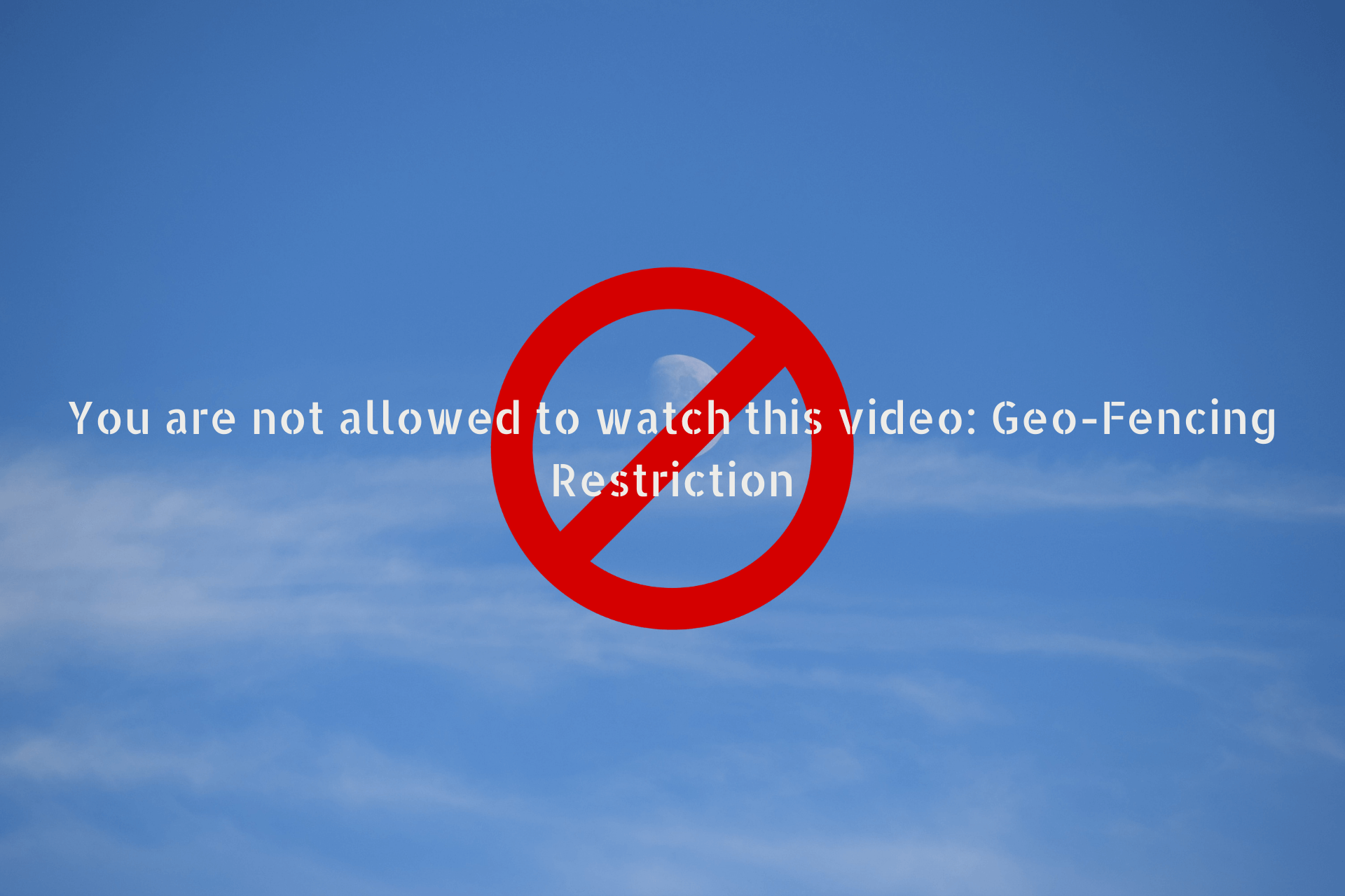 Ошибка not allowed. Watch this Video. You are not allowed to watch this event: geo Fencing restriction. Watch a Video.