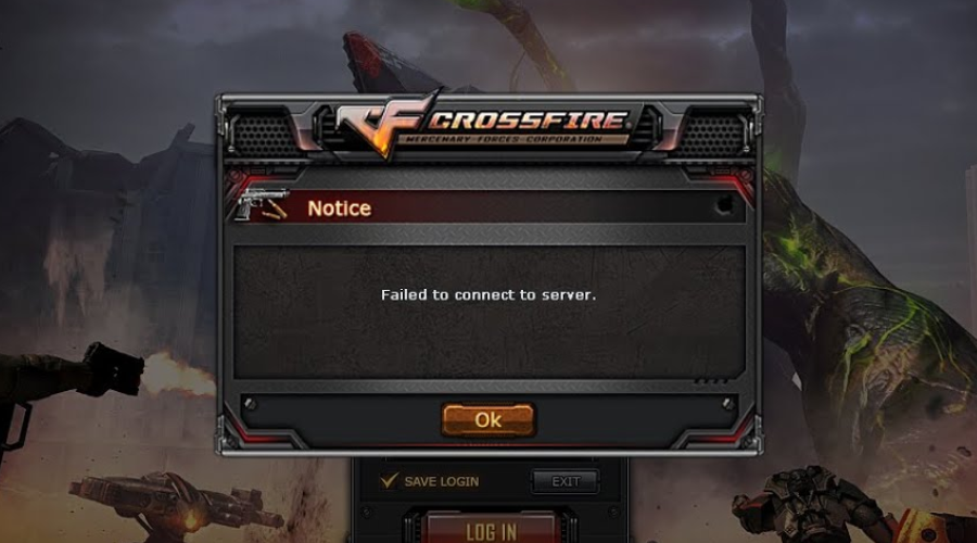 crossfire network connection error moving to lobby