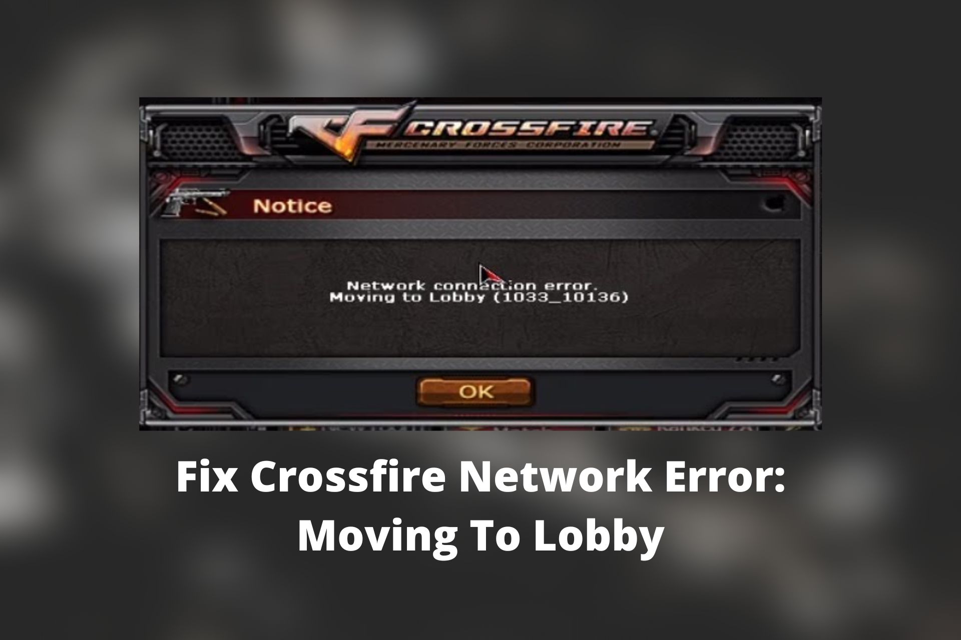 Network connection failed