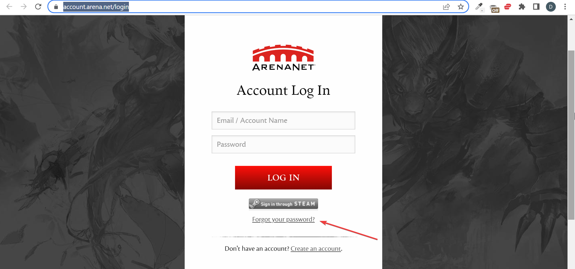 guild wars 2 unable to connect to login server
