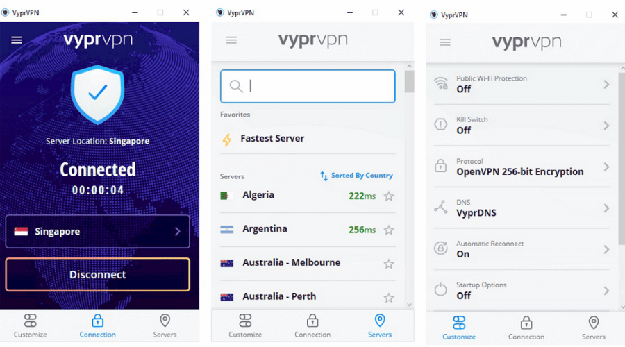 Vyprvpn Singapur