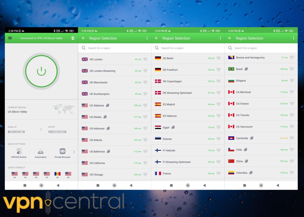 pia vpn locations