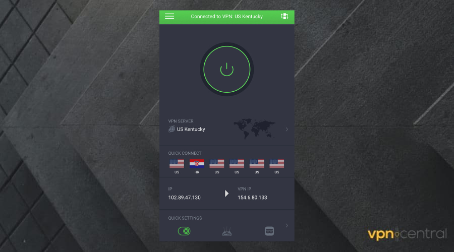 VPN with Kentucky server