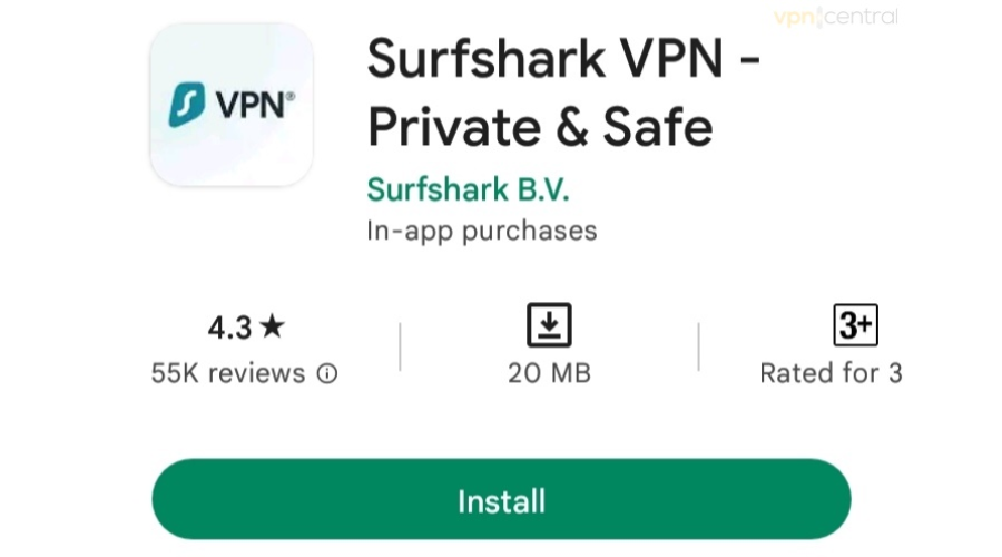 Install Surfshark