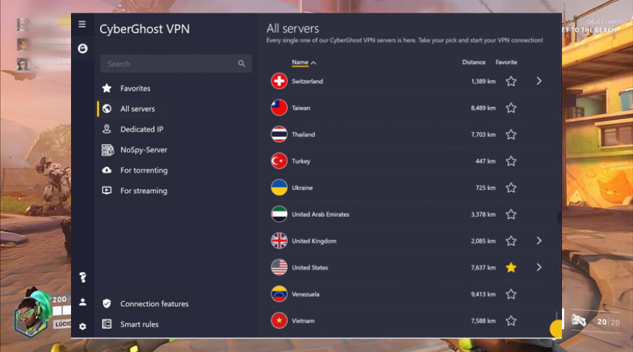 overwatch vpn