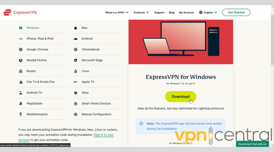 Download ExpressVPN