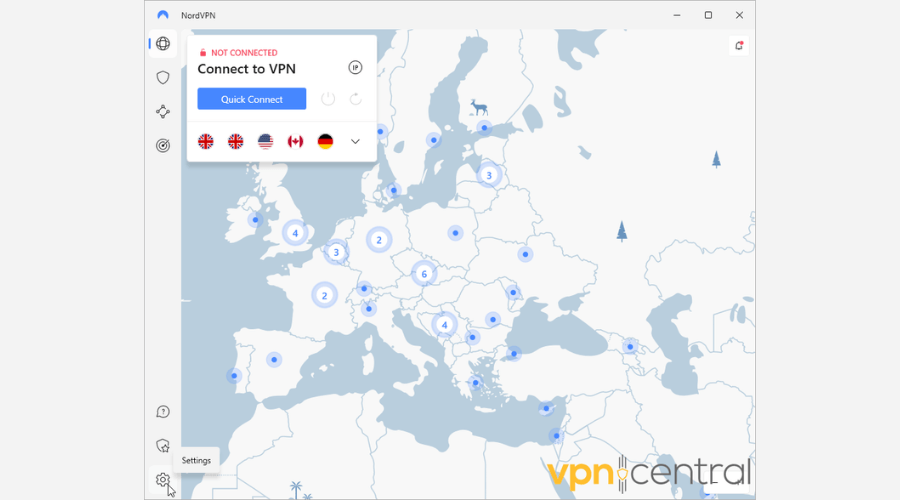 Connect NordVPN to a server