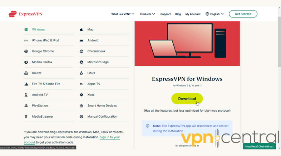 Download ExpressVPN