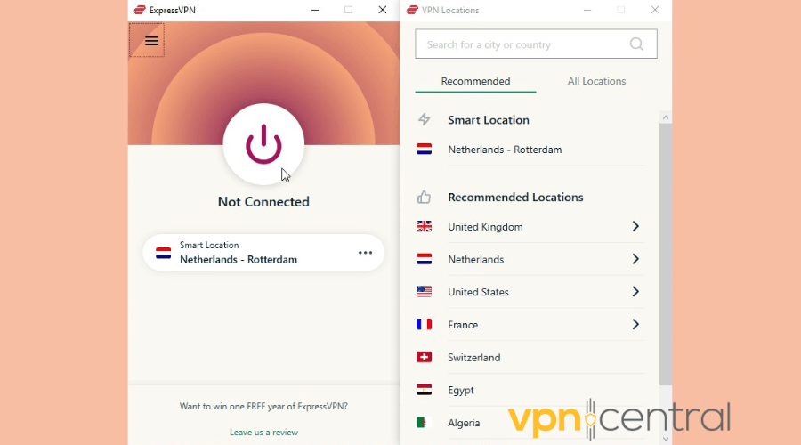 ExpressVPN not connected