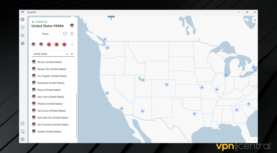 nordvpn usa servers