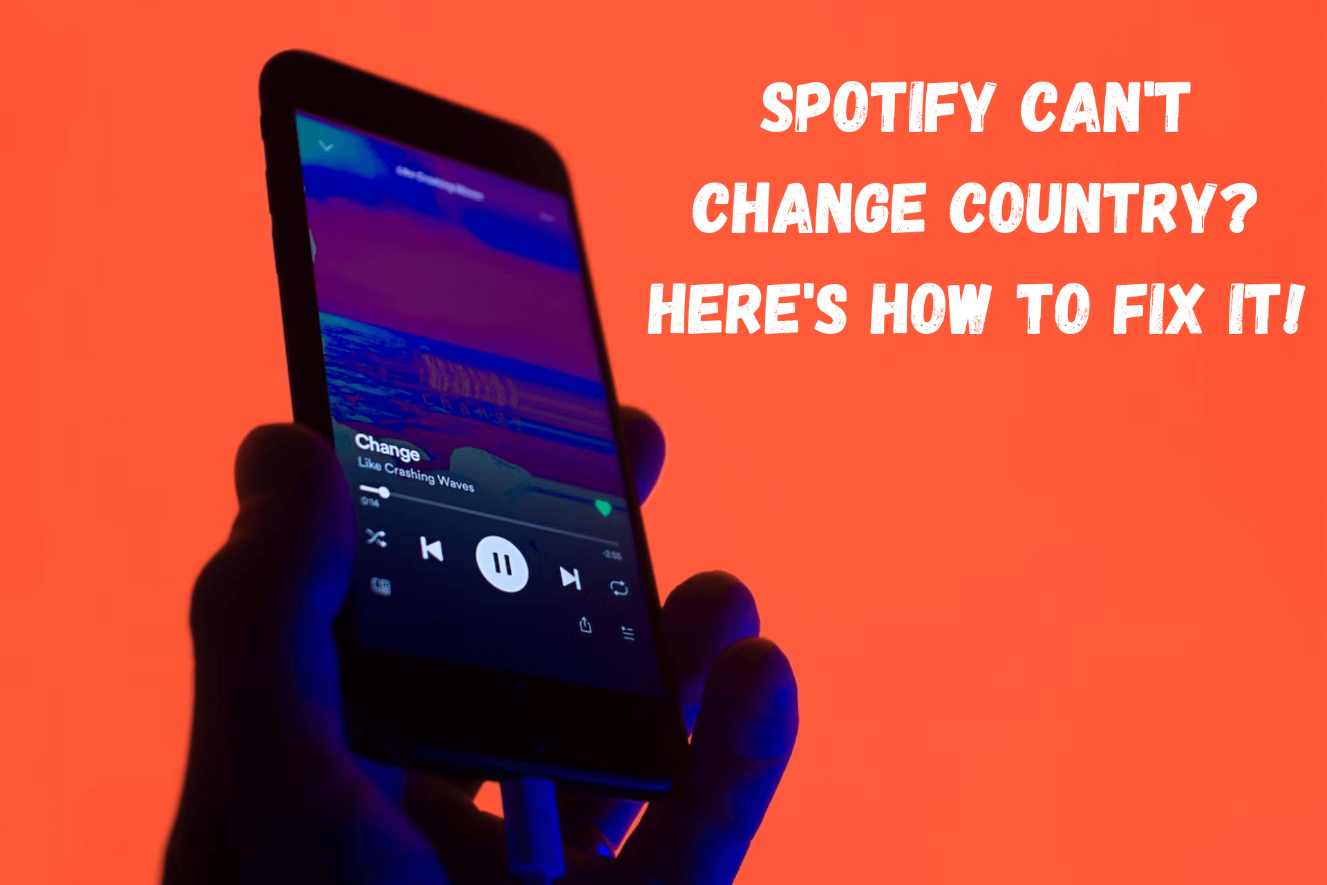 Spotify can't change country