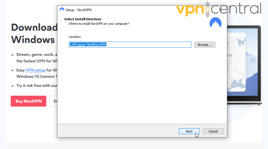 Set up NordVPN on Windows