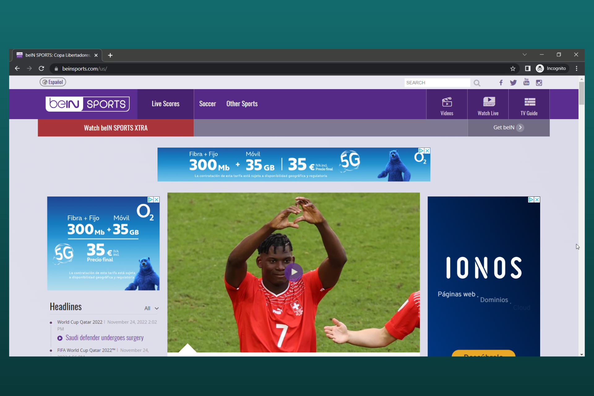 Bein connect online live