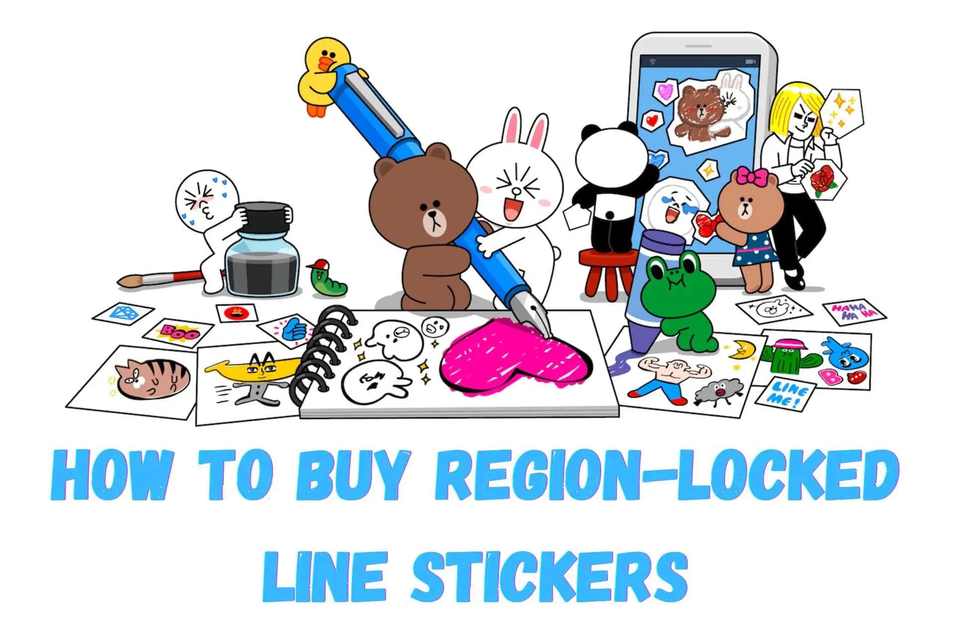 how to buy region locked line stickers