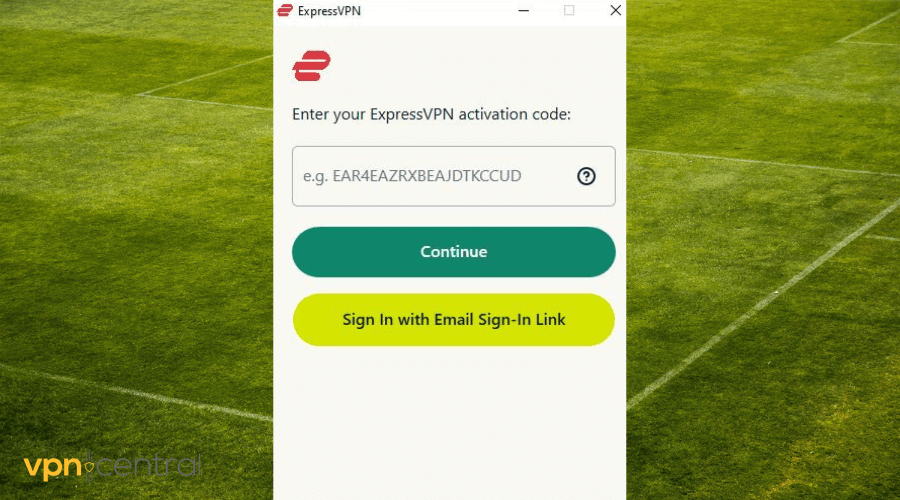 expressvpn login page