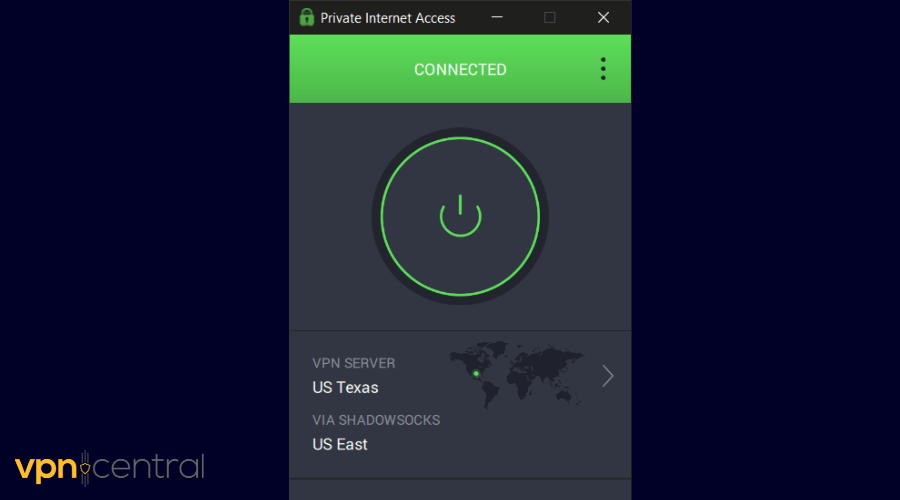 pia connected to us texas