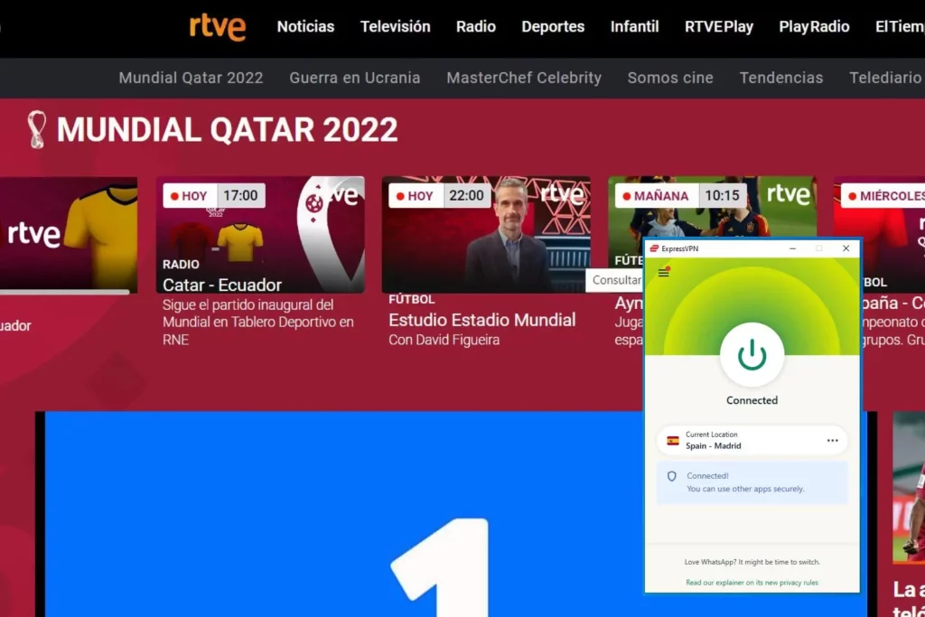 world cup 2022 rtve free live streaming with expressvpn
