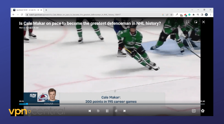 watch sportsnet canada in browser from us