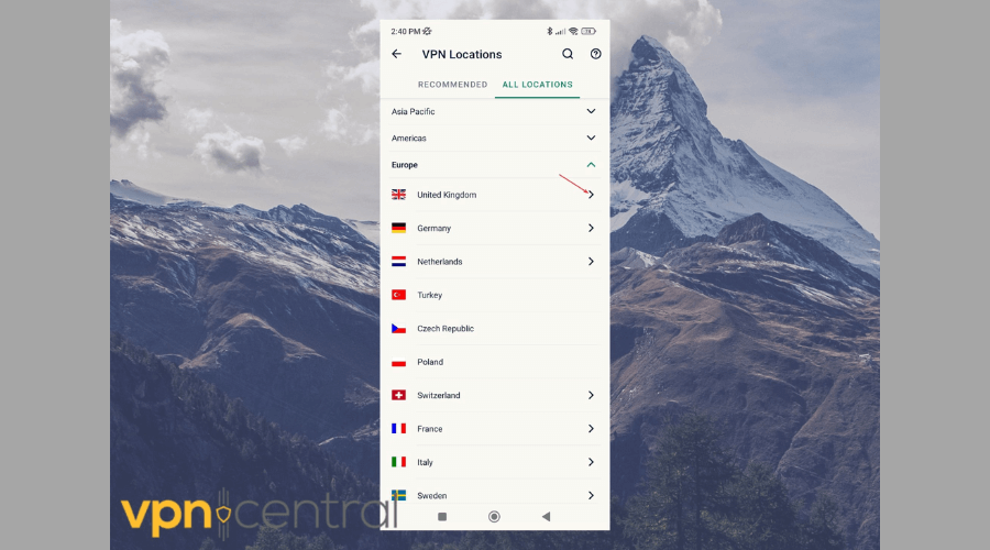 ExpressVPN server locations