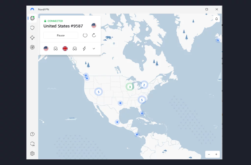 NordVPN USA servers