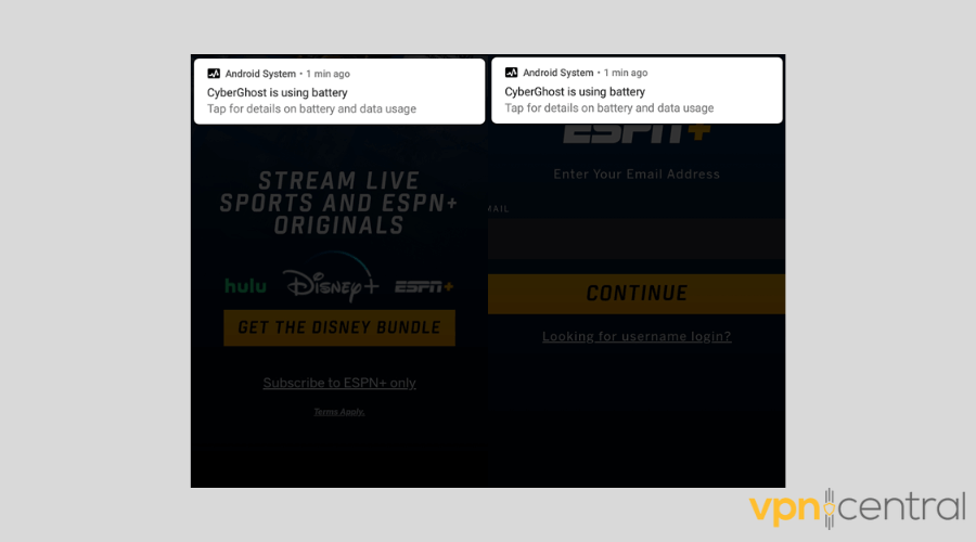Unblock ESPN Plus with CyberGhost