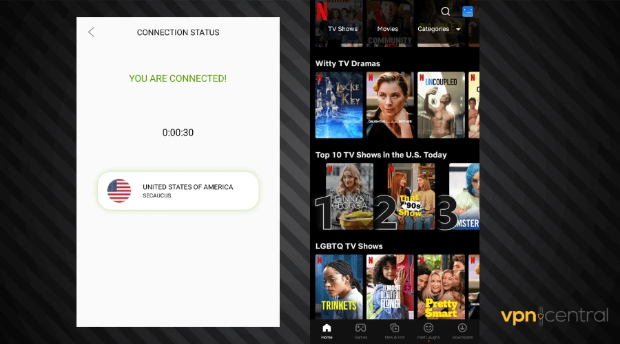 greennet vpn netflix us