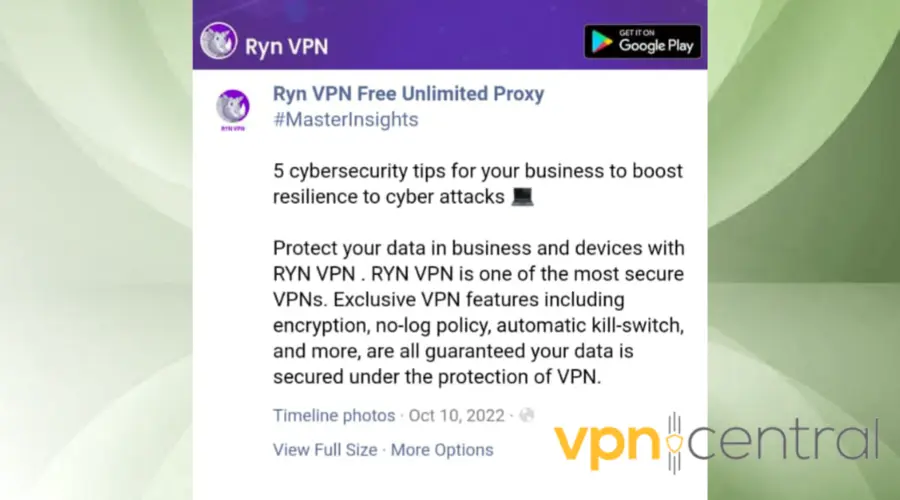 ryn vpn killswitch