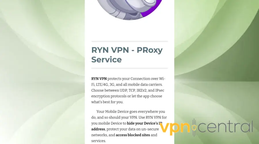 ryn vpn protocols