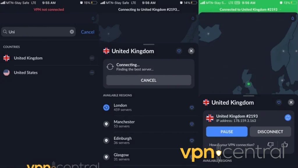 connect nordvpn