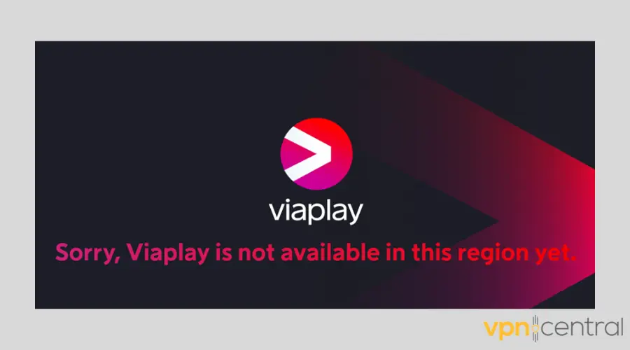 Viaplay error message
