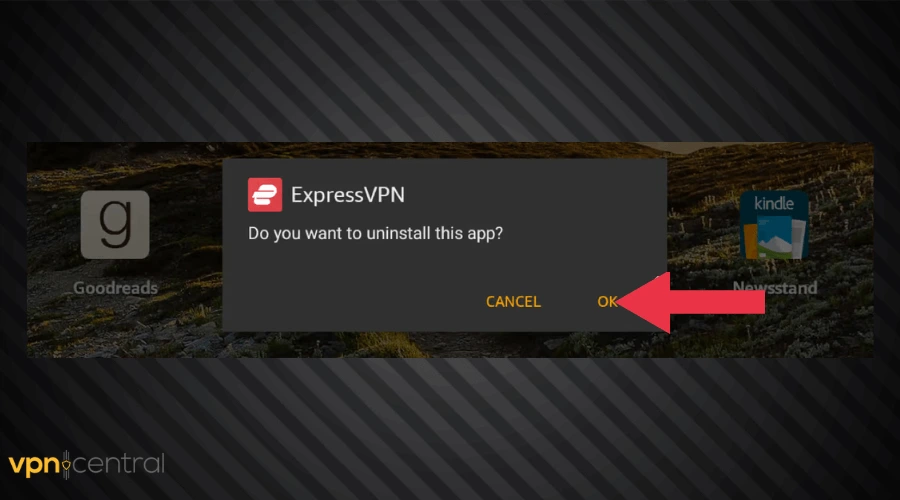 uninstall expressvpn