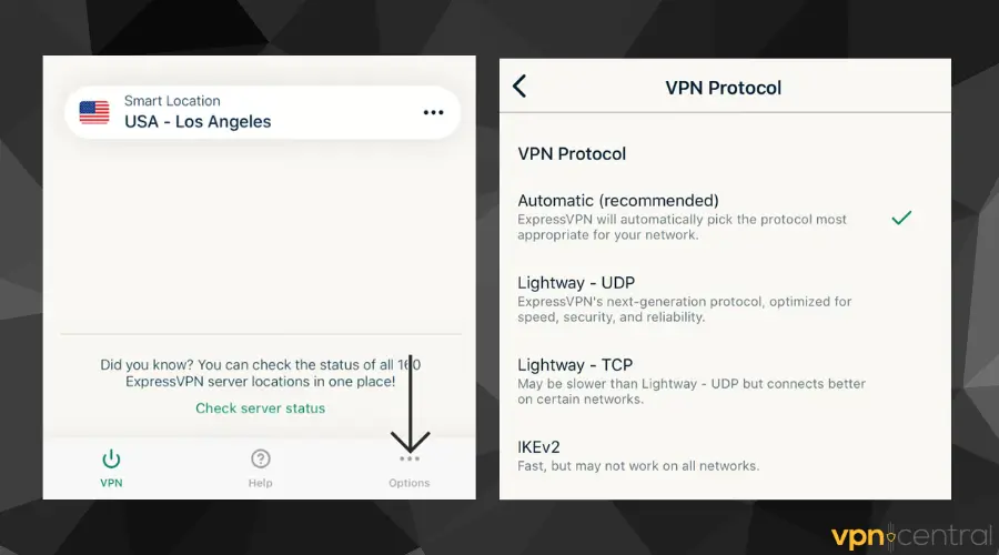 change vpn protocol