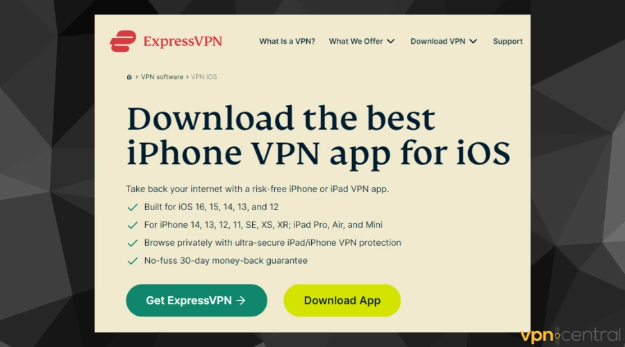 download expressvpn for ios