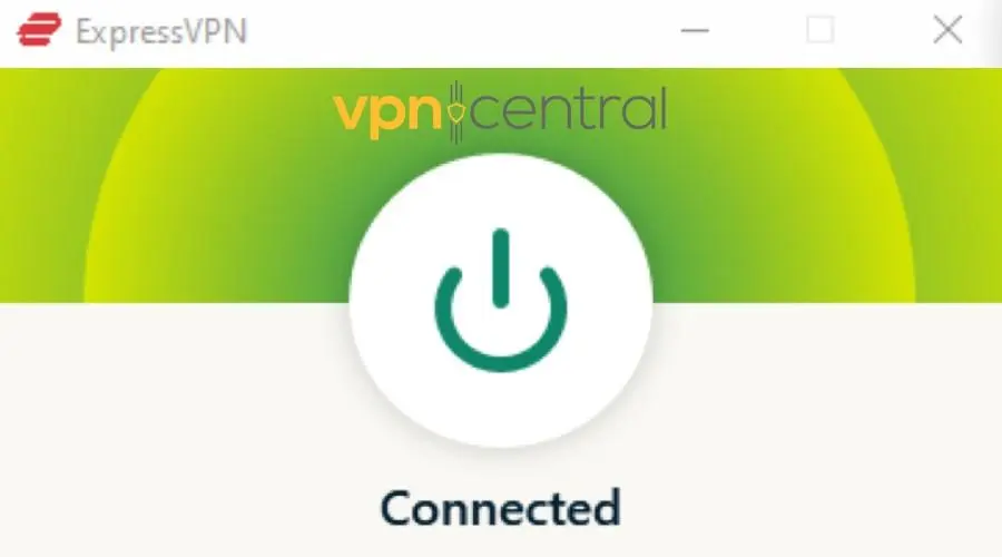 expressvpn connected