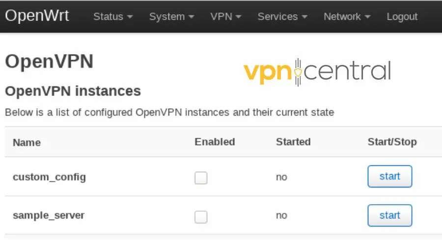 openvpn instances