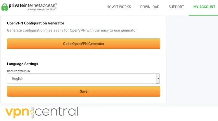 pia vpn openvpn configuration generator